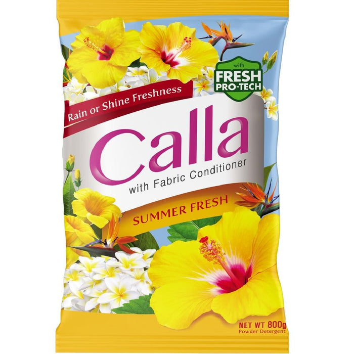 Calla Detergent Powder Fabcon Summer Fresh 800g