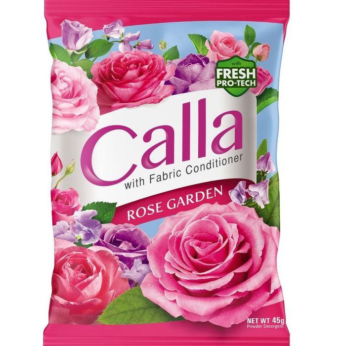 Calla Detergent Powder Fabcon Rose Garden (Pink) 45g — Primo Mart