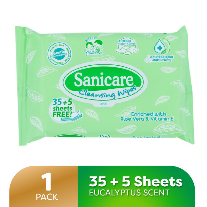 Sanicare Wipes Cleansing 40as