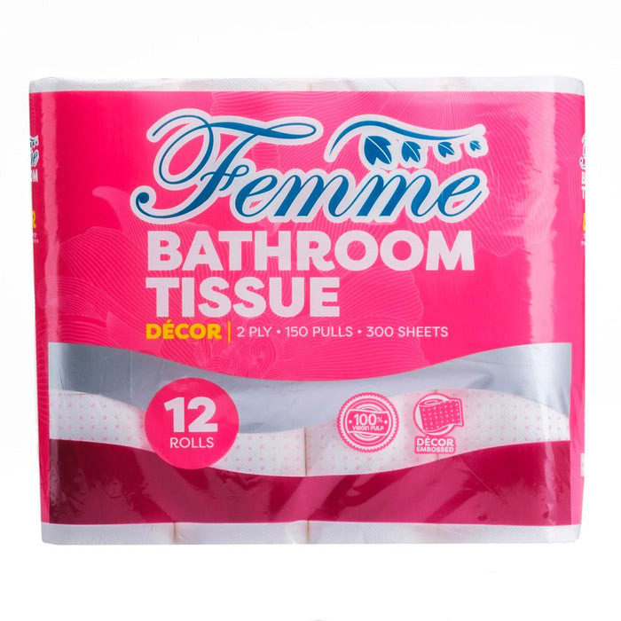 Femme Tissue 2 Ply (12 rolls)