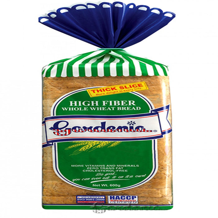Gardenia High Fiber Whole Wheat Bread 600g Primo Mart gardenia-high-fiber-whole-wheat-bread-600g-primo-mart