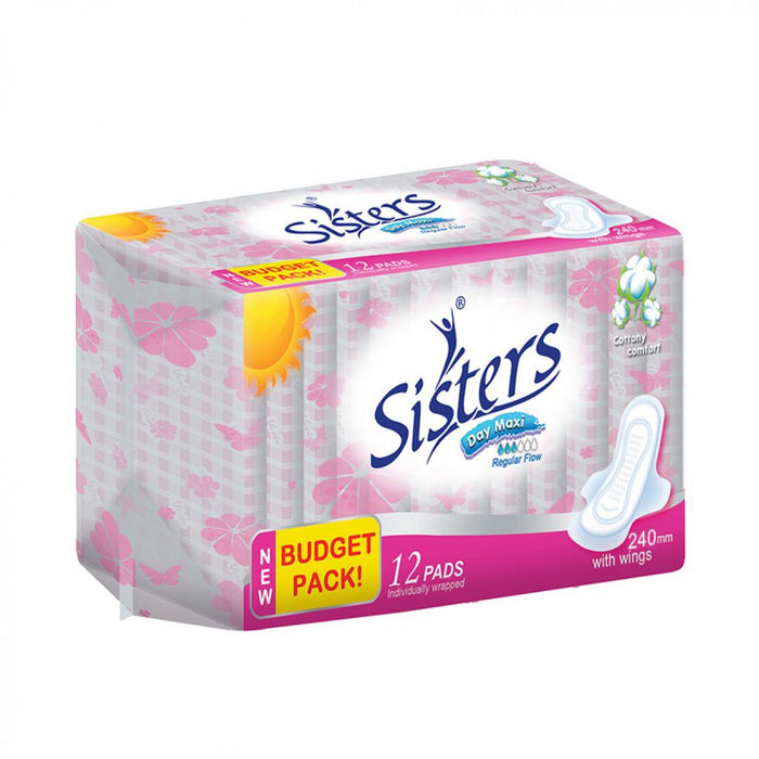 Sisters Napkin Silky Day w/ Wing (R) 12s