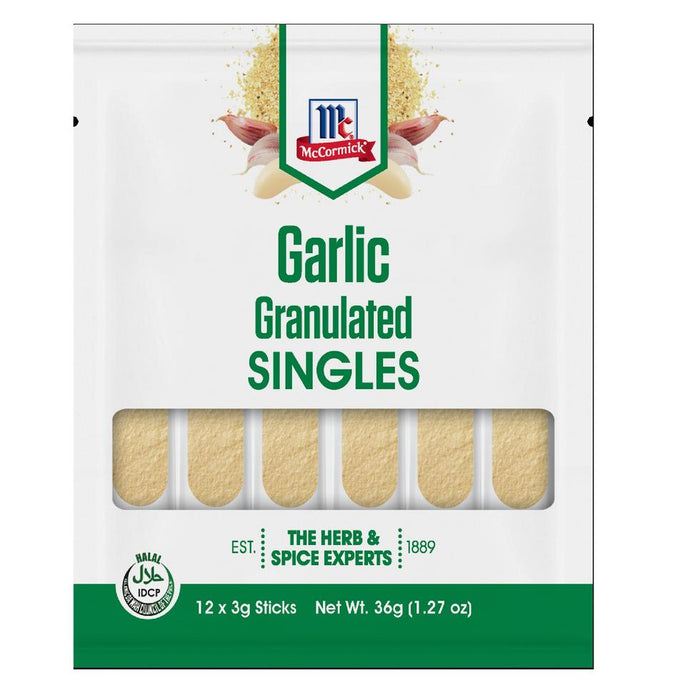 McCormick Garlic Granulated Singles 12x3g