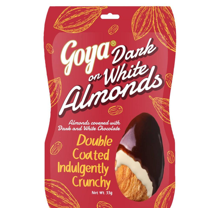Goya Dark On White Almonds 37g