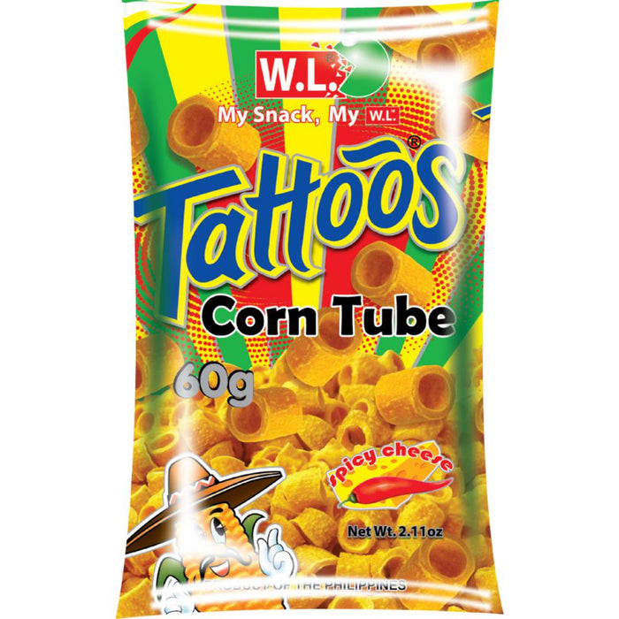 WL Tattoos Corntube Spicy Cheese 60g