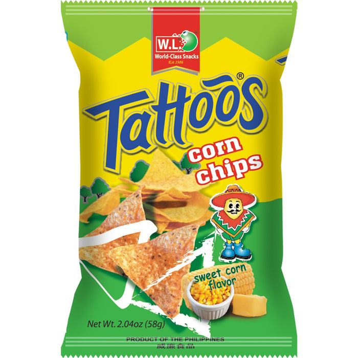 Tattoos Corn Chips 58g