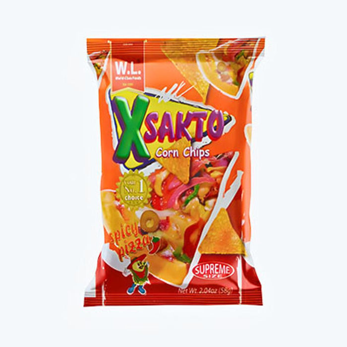 Xsakto Corn Chips Spicy Pizza 58g