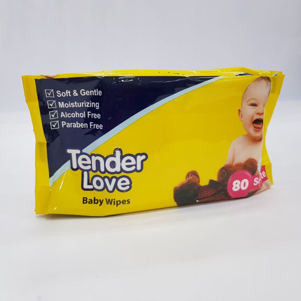 Tender Love Baby Love 80s Tender Love Baby Wipes 80s (Yellow)