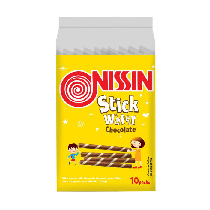 NISSIN STICK WAFER CHOCO 10/28G