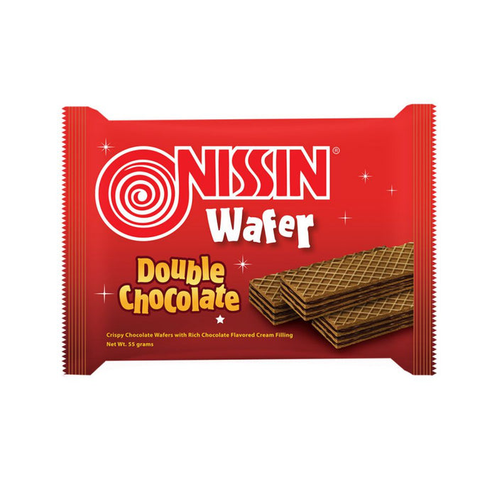 NISSIN WAFER DOUBLE CHOCOLATE 55G