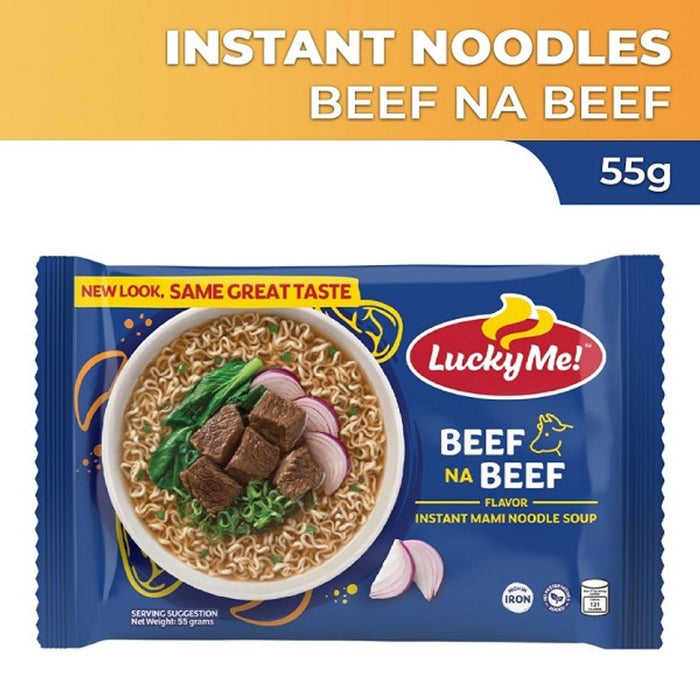 Lucky Me Instant Noodles Beef 55g
