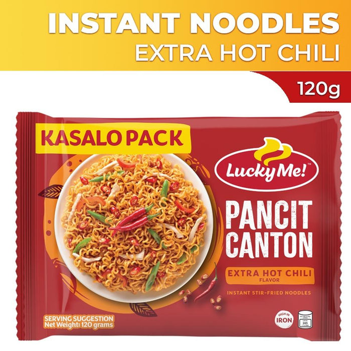 Lucky Me! Instant Pancit Canton Extra Hot Chili 120g