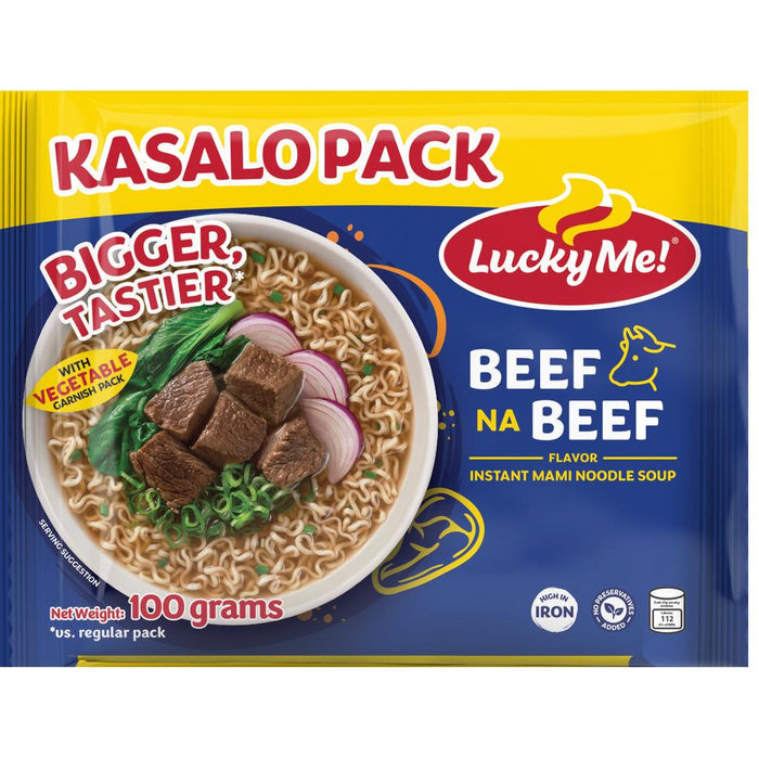 Lucky Me Beef! na Beef Kasalo Pack 100g