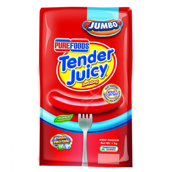 Purefoods Tender Juicy Hotdog Jumbo 1kg