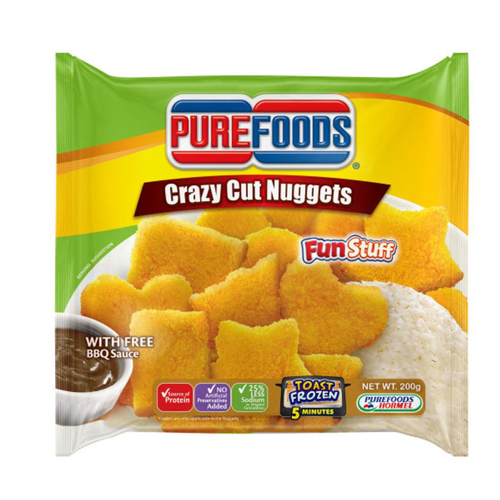 Purefoods Crazy Cut Nuggets Shapes BBQ 200g