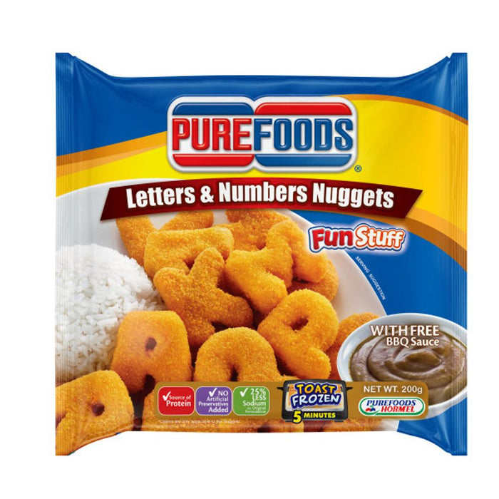 Purefoods Fun Nuggets Letters n Numbers 200g