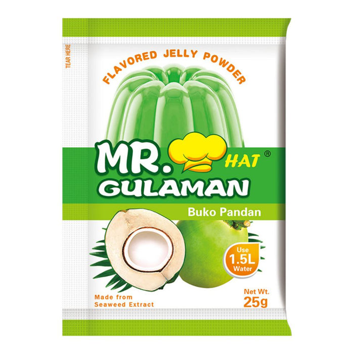 Mr. Hat Gulaman Powder Buko Pandan 25g