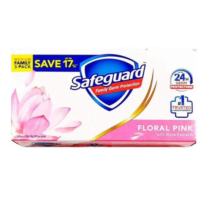 Safeguard Floral Pink 3s 85g
