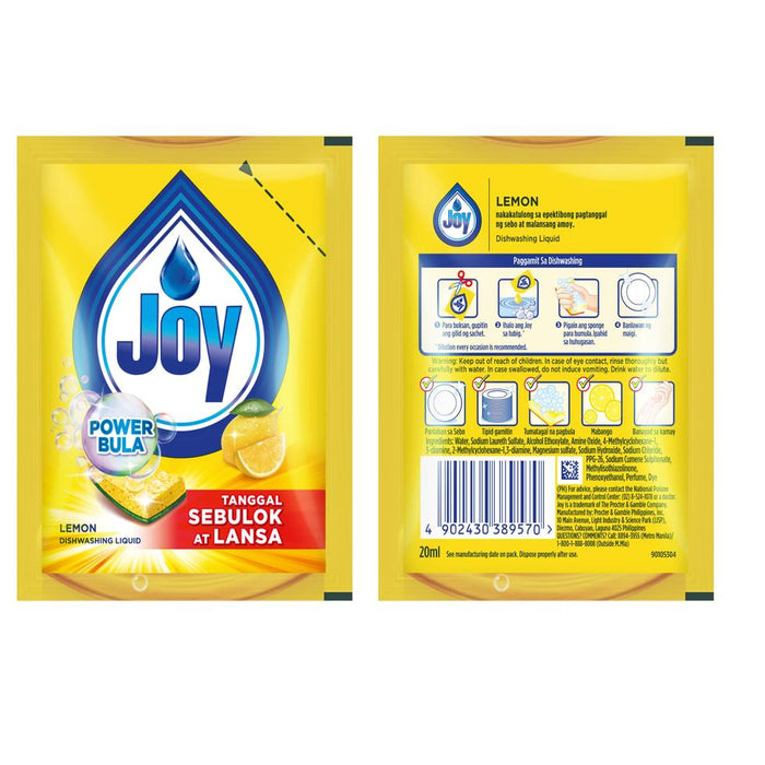 Joy Dishwashing Liquid Lemon (Yellow) 18.5ml