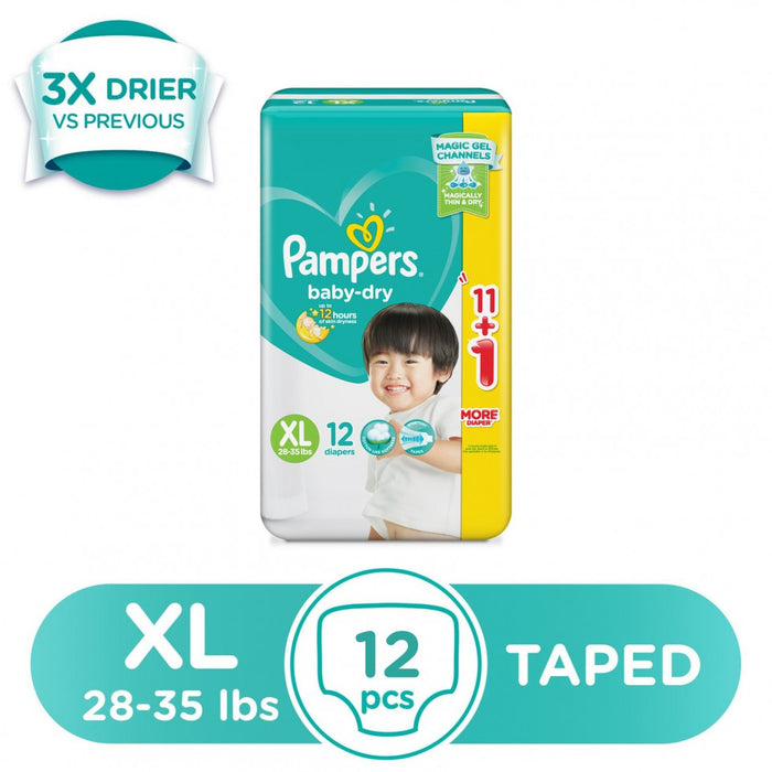 Pampers Diaper Baby Dry XL 12as