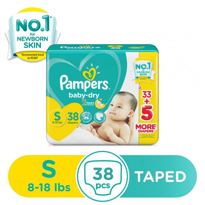 Pampers Diaper Baby Dry S 38as