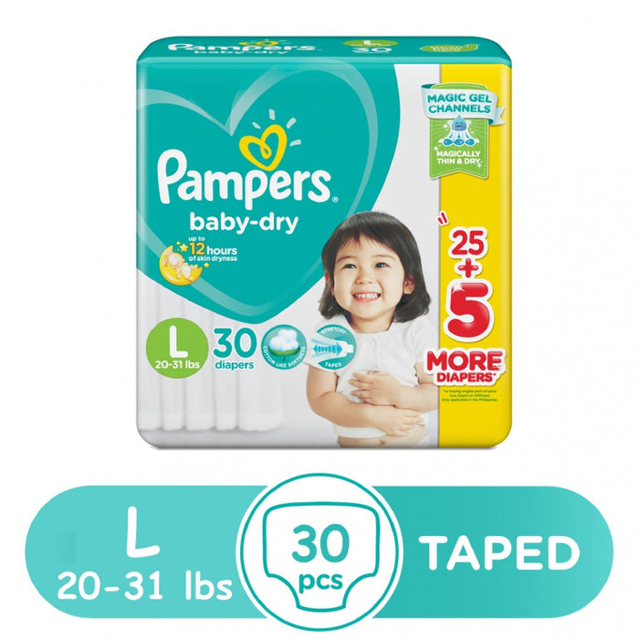 Pampers Diaper Baby Dry L 30as