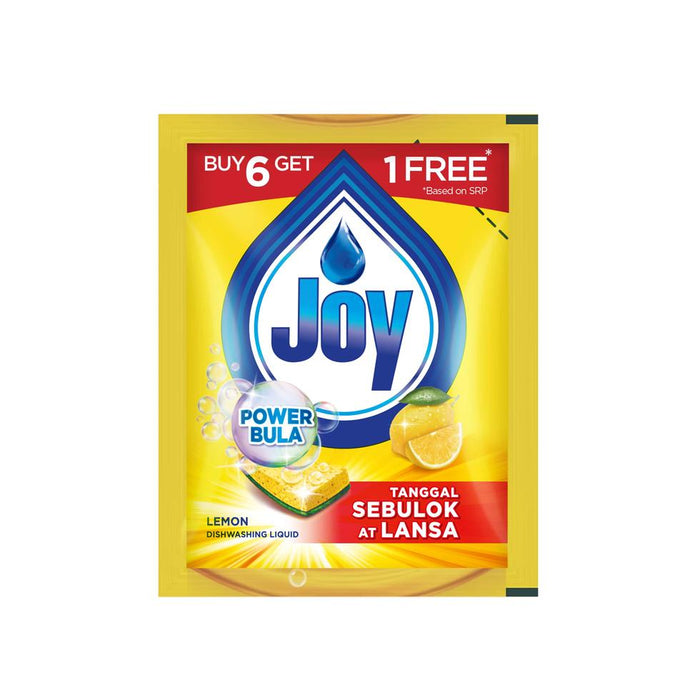 Joy Dishwashing Liquid Lemon (Yellow) 18.5ml 6+1 -p