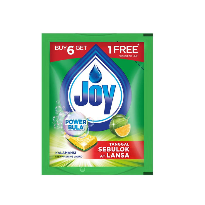 Joy Dishwashing Liquid Kalamansi (Green) 18.5ml 6+1 -p