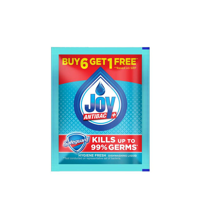 Joy Dishwashing Liquid Antibac (Blue) 17ml 6+1 -p
