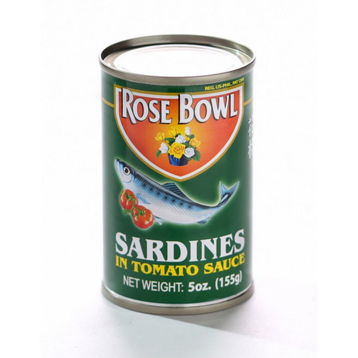 Rose Bowl Sardines in Tomato Sauce (green) 155g