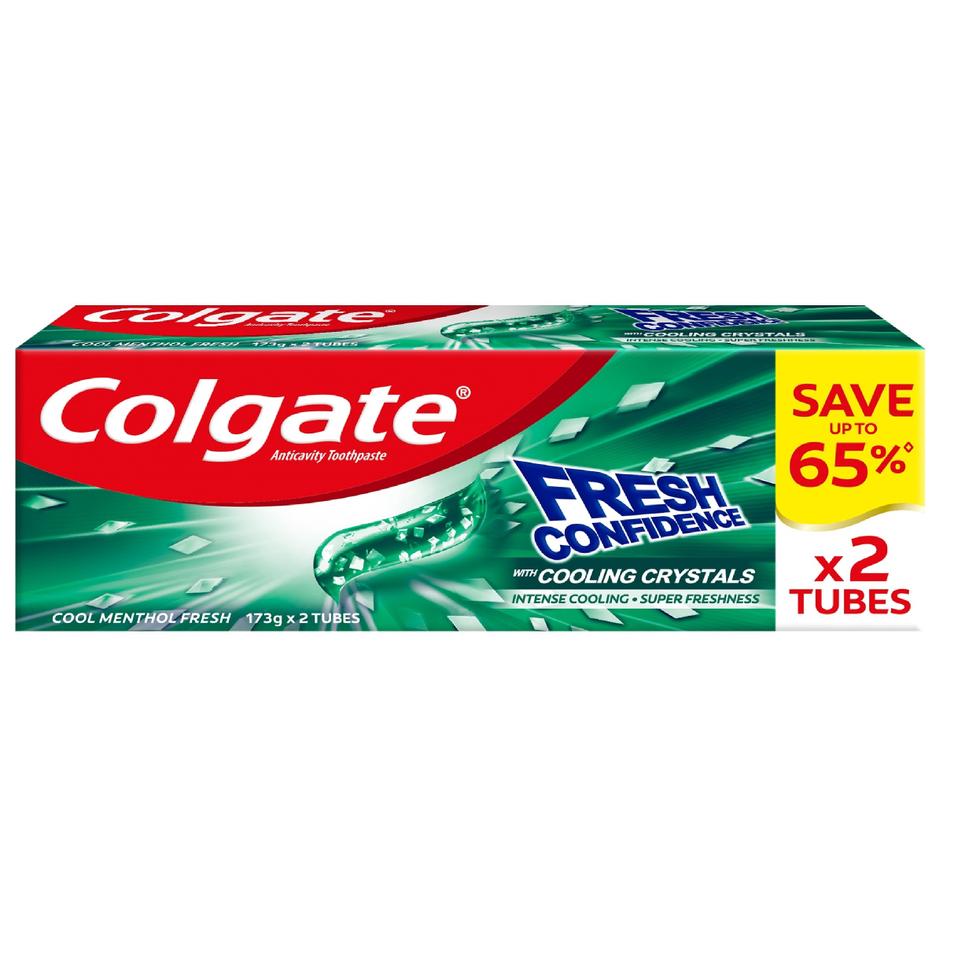 Colgate Toothpaste Cooling Crystals Cool Menthol 2x175g — Primo Mart