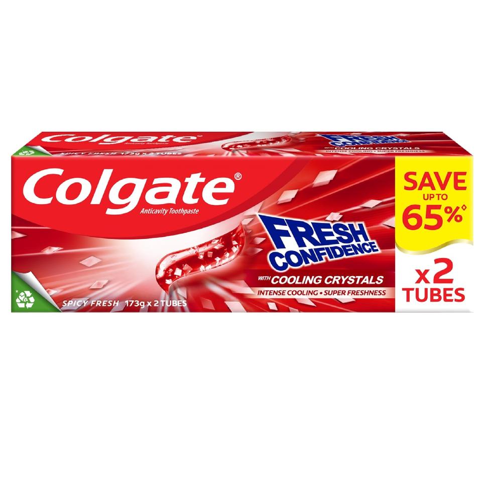 Colgate Toothpaste Cooling Crystals Spicy Fresh 2x175 — Primo Mart