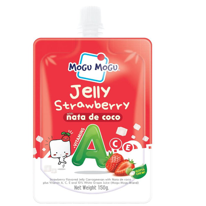 MOGU MOGU NATA DE COCO JUICE JELLY STRAWBERRY 150G