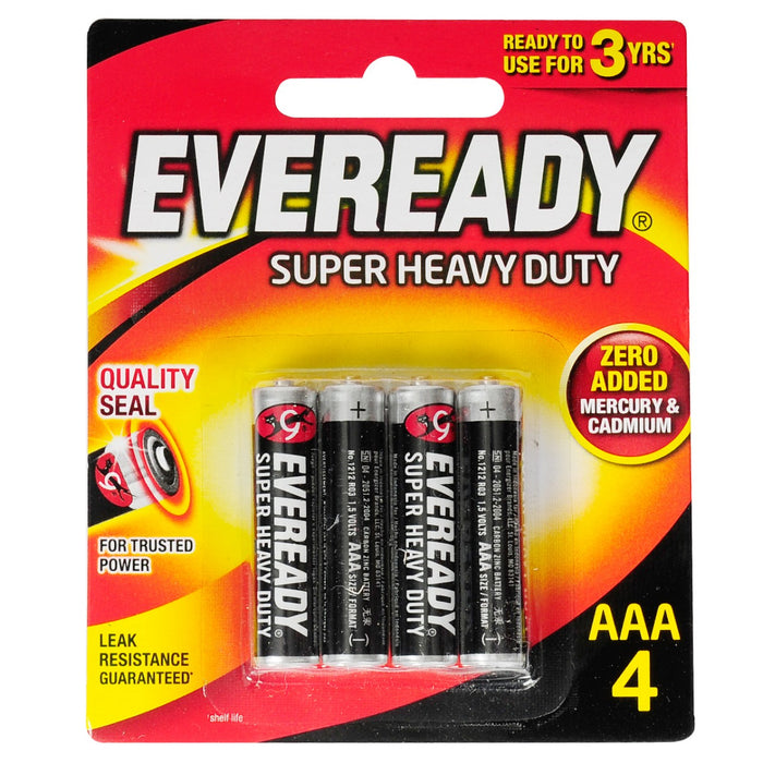 Eveready Battery Black AAA 4pcs