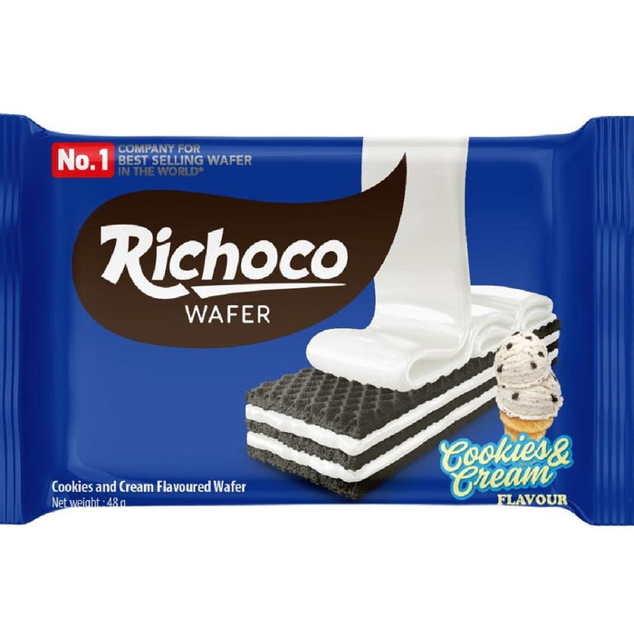 Richoco Wafer Cookies& Cream48g