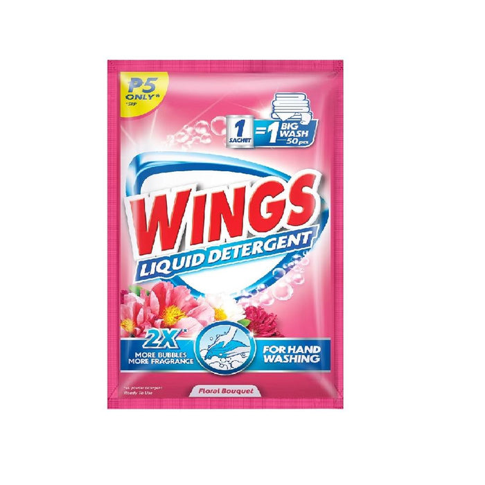 WINGS LIQUID DETERGENT FLORAL BOUQUET 40ML