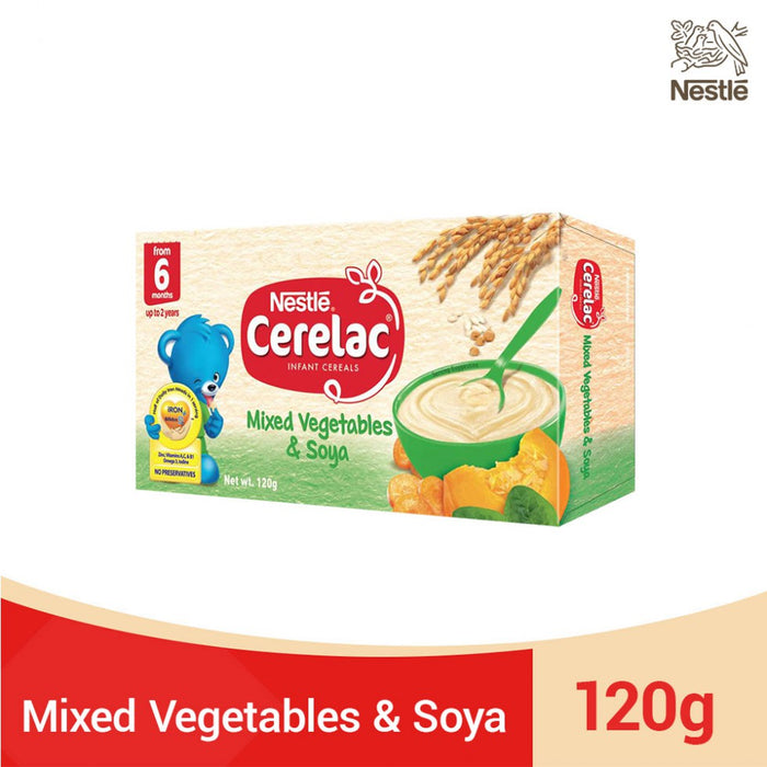 Cerelac Mixed Veg and Soya 120g