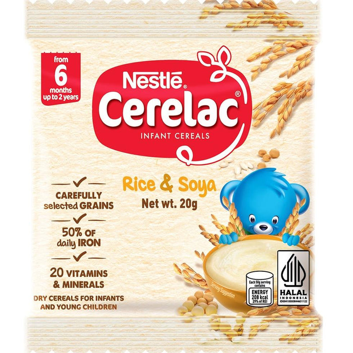 Nestle Cerelac Baby Food Rice and Soya 20g