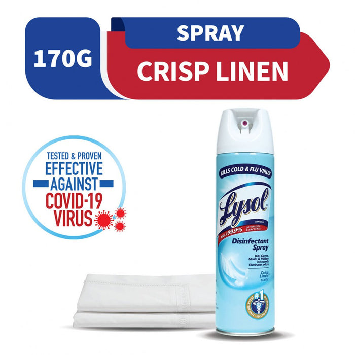 Lysol Disinfectant Spray Crisp Linen 170g