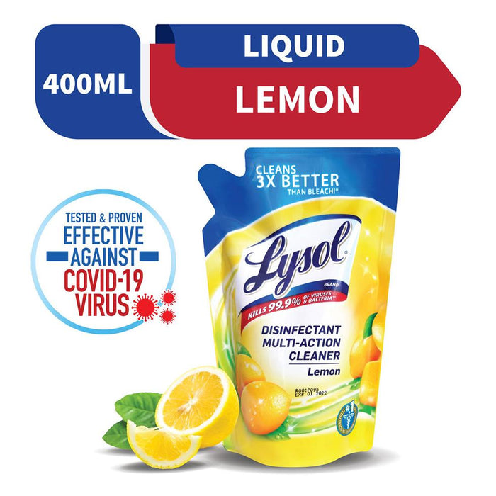 Lysol Disinfectant Multi-Action Cleaner Lemon 400ml