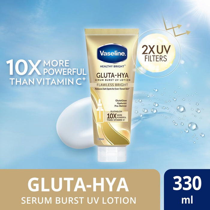 VASELINE HB GLU SER BUR UV LOT 330ML