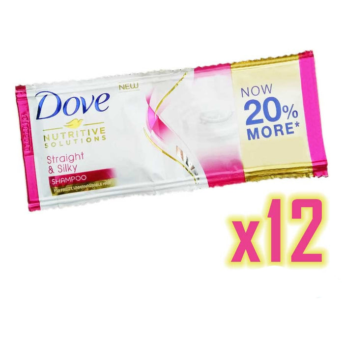 (P) Dove Straight and Silky Shampoo 12ml 11+1