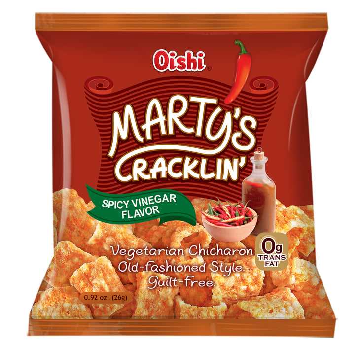 Oishi Marty’s Cracklin’ Spicy Vinegar 26g