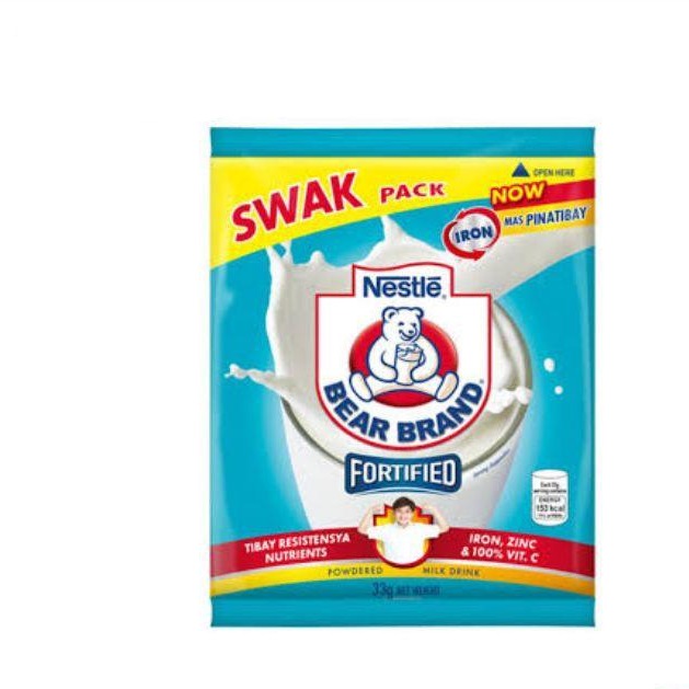 (8) Bear Brand Milk Fortified Swak 8x33g