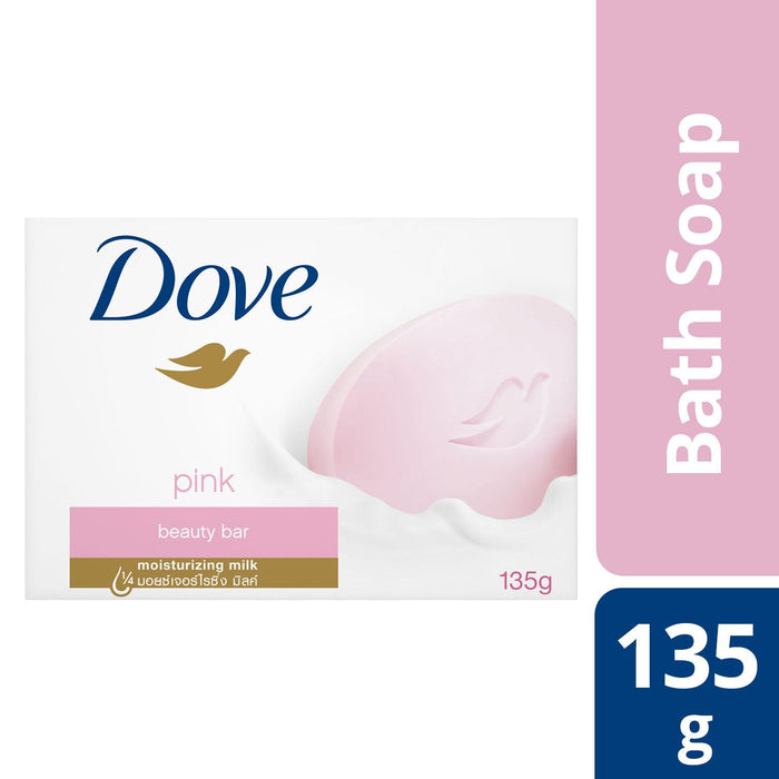 (P) Dove Body Soap Bar Pink 3x135g