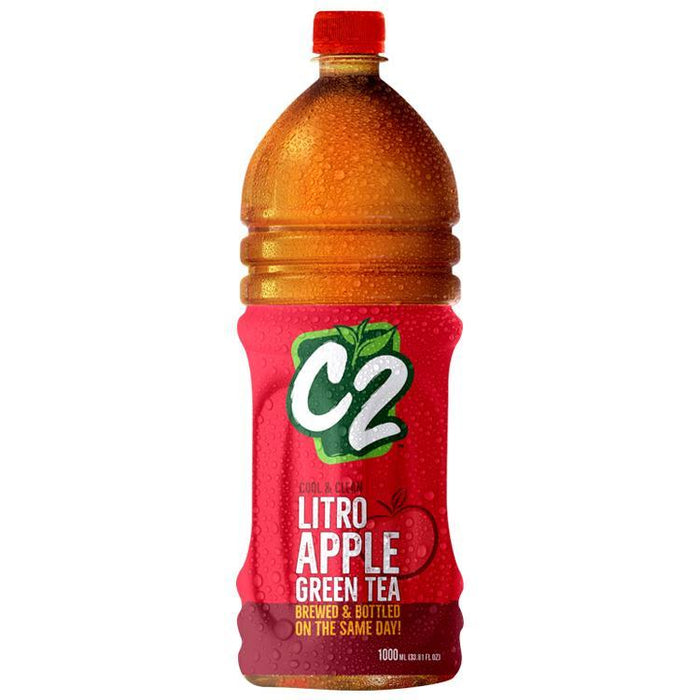 C2 Cool and Clean Green Tea Apple 1L