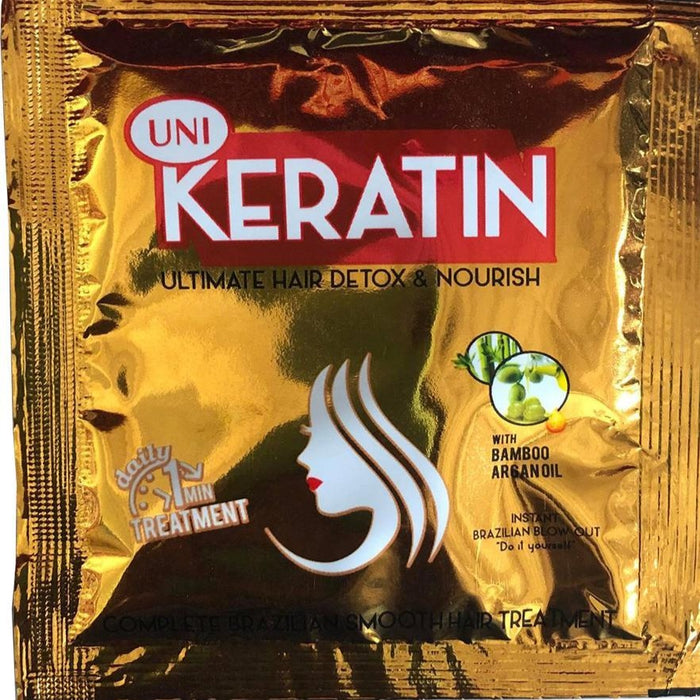 (12) Keratin Ultimate Hair Detox And Nourish Gold 12x20g