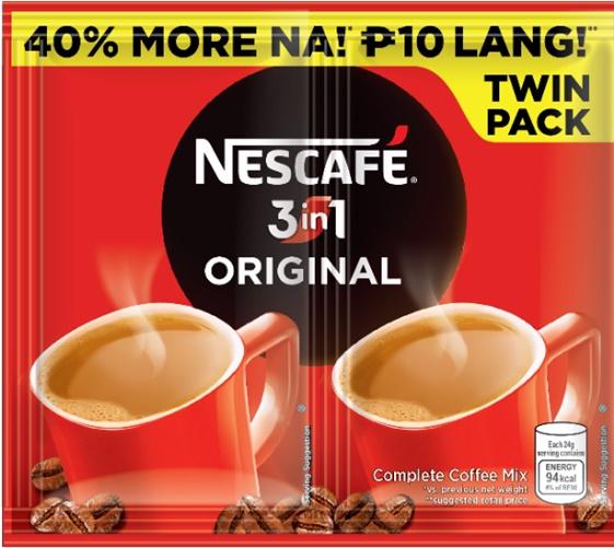 (10) Nescafe Coffee 3-In-1 Orig Twin Pack 10x56g