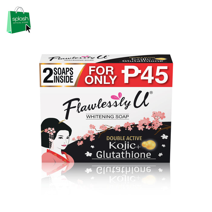 Flawlessly U Soap Kojic Glutathione 2x65g