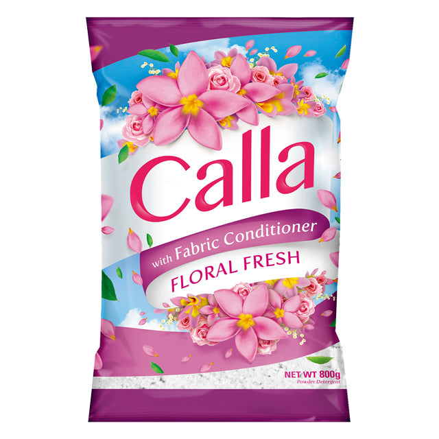 Calla Detergent Powder Fabcon Floral Fresh 800g